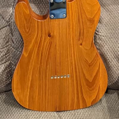 Custom Telecaster AAAA Chevron Koa Top Mahogany Body. Roasted Maple neck image 3