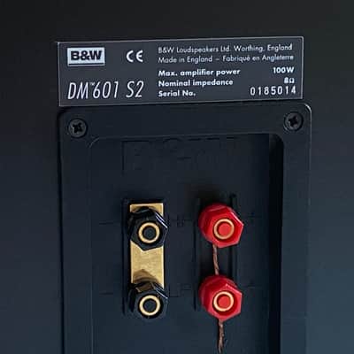 B&W DM601 s2 Bookshelf Loudspeaker Pair - Cherry Finish VG+ Condition, Bi-Wirable, Beautiful Sound image 8