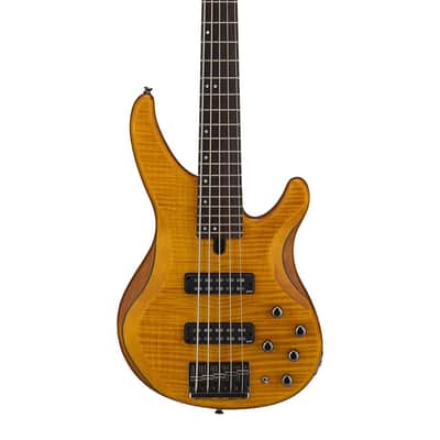 Yamaha TRBX605FM 5-String Electric Bass Guitar - Matte Amber image 1