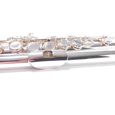 Samperi Silver Pinnacle by Haynes Amadeus Makers Pre-Pro Flute Open Hole B Foot NEW image 3