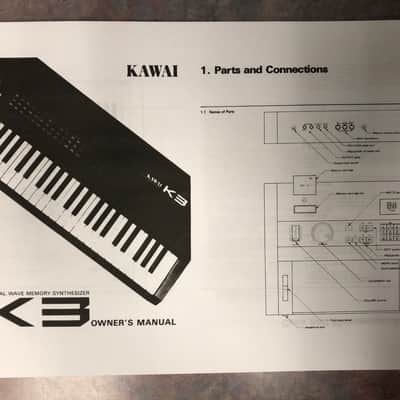 Kawai K3 Vintage Digital Wave Analog Synthesizer w/ RC2 memory card image 13