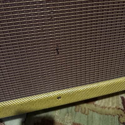 Brian Setzer's Evil Twin! Fender Twin 5D8-A Narrow Panel 25-Watt 2x12" Guitar Combo 1955 - Tweed image 16