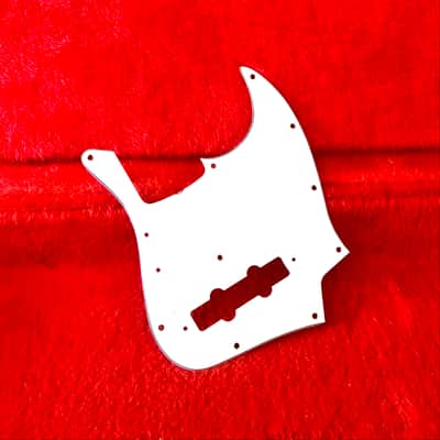 Fender Jazz bass pickguard c 1975 - White original vintage USA 1970’s image 1