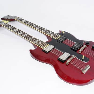 Excellent Greco SG Type Double Neck Electric Guitar Ref.No 218