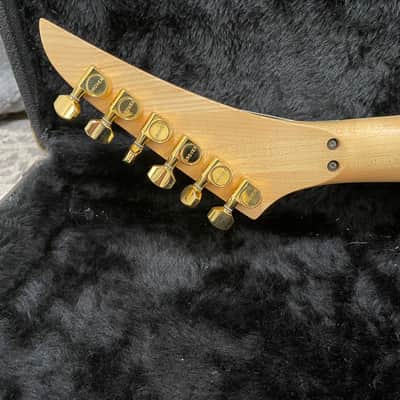 Kramer Sustainer USA Vintage 1986/1987 Black/Gold Floyd Rose, OHSC, Grover tuners excellent guitar. image 9