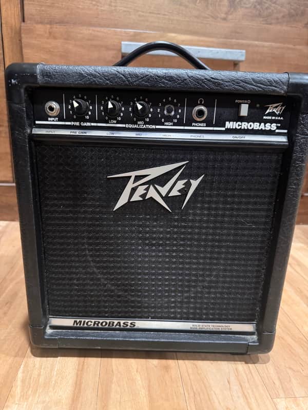 Peavey MicroBass 20-Watt 1x8" Bass Practice Amp 1990s - Black image 1