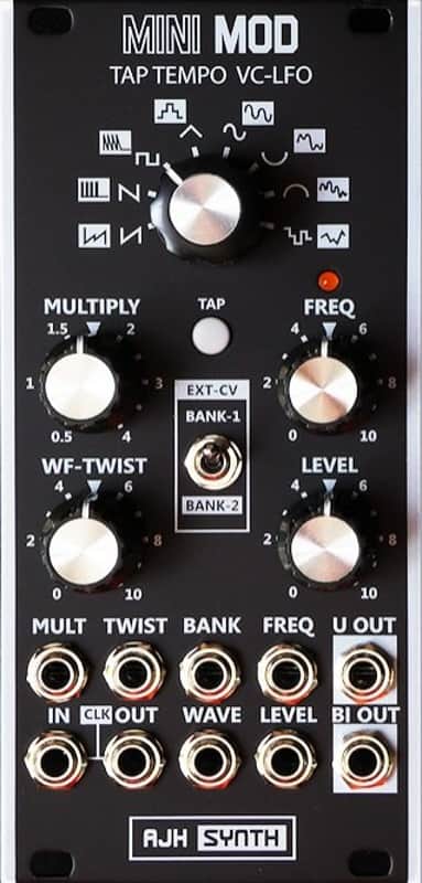AJH SYNTH TAP TEMPO VC LFO BLACK : BRAND NEW :  [DETROIT MODULAR] image 1