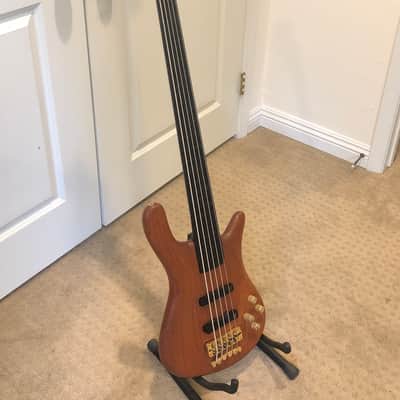 Dirk Lance (Incubus) Owned Warwick Streamer Stage II 5-String Fretless Custom 1999 Natural image 12