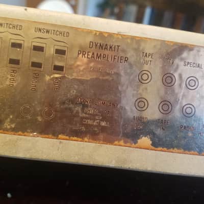 Dynaco Original Mono tube Preamplifier PAM-1 1955-1956 - Gold and Cream image 8