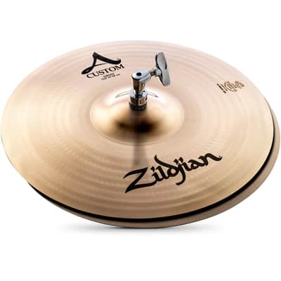 Zildjian A Custom Hi-Hat Pair 14 in. - customer return **NEVER PLAYED!! **MINT!! image 2