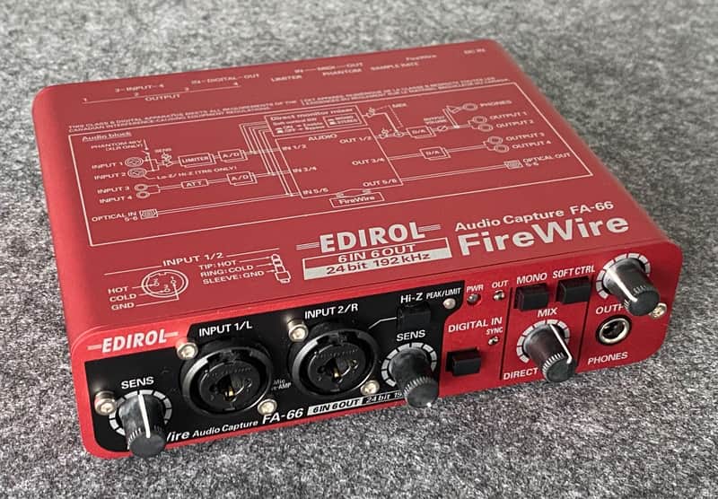Roland Edirol FA-66 FireWire  2009 - Rojo