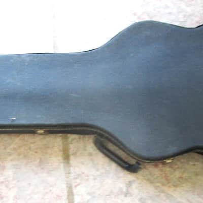 Gibson Les Paul Bass Guitar Case 1970's, Black, Red Interior image 1