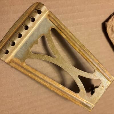 1950s Harmony Acoustic Flat Top Guitar Tailpiece NOS #3734 image 2