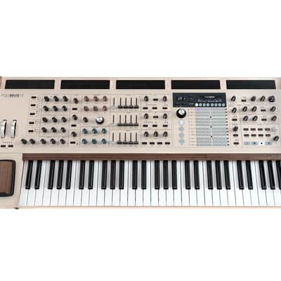 Arturia PolyBrute 12 61-Key Synthesizer 2024 - Present - White with Wood Sides