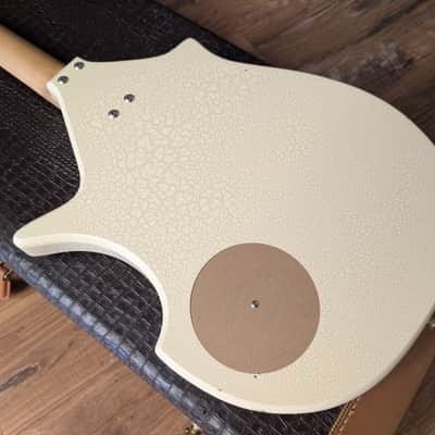 Jerry Jones Electric Sitar Guitar Harder To Find Gator White Crackle W/OHSC CLEAN! USA image 15