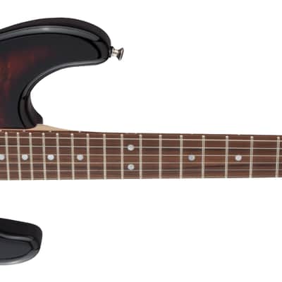 Charvel MJ San Dimas Style 1 HSH FR PF QM, Midnight Glow image 4