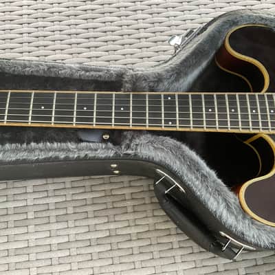 Eastman T186MX semi hollow sunburst with case solid maple top solid mahogany b&s image 4