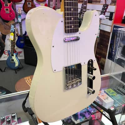 Fender Jimmy Page Signature Telecaster Journeyman Relic®, Rosewood Fingerboard, White Blonde with Case image 4