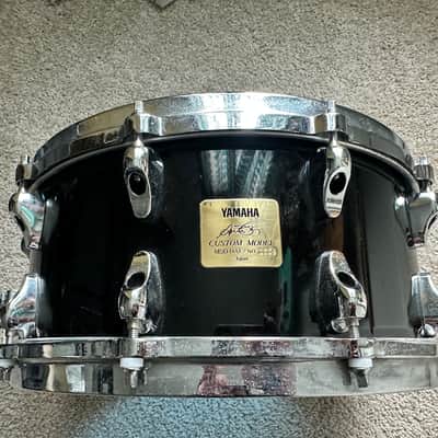 Yamaha MSD14AF Anton Fig Signature 14x6" Maple Snare Drum 2000s with die cast hoops - Black image 1