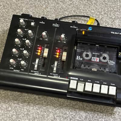TASCAM Porta 02 Ministudio 4-Track Cassette Recorder 2000s - black [ custom pitch modded] image 5