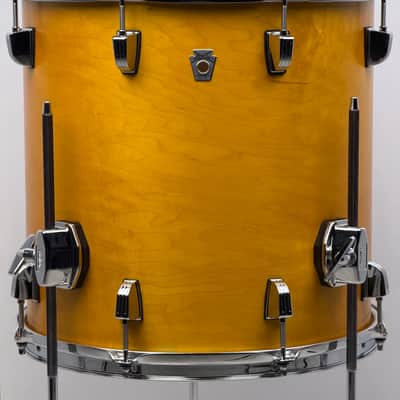 Ludwig USA 20/12/14" Neusonic Downbeat Outfit - VIDEO Satin Golden Slumbers w/ Maxwell Ludwig Rail image 15