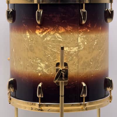 Gretsch 18/12/14/5.5x14" Gold Hdw. USA Custom Drum Set - Exclusive Espresso Burst image 21