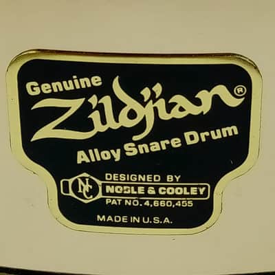 NOS Zildjian+Noble&Cooley Bell Brass Snare Drum 4.75x14 #79/100 B20-Cymbal-Alloy image 3