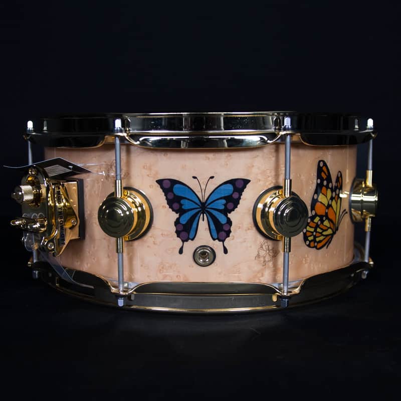 DW Sheila E. Icon Snare Drum, 13" x 5.5" Gold Hardware image 1