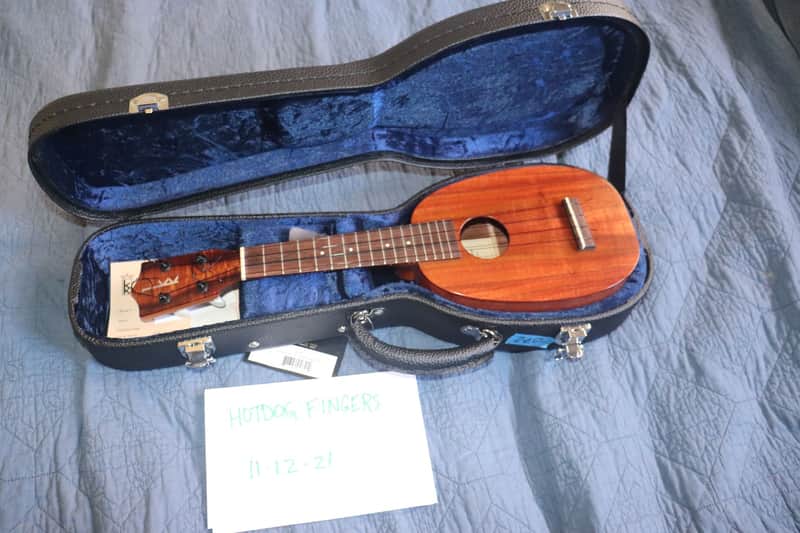 Kamaka HP-1 Pineapple soprano ukulele with hard case and planetary tuners image 1