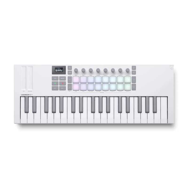 Novation Launchkey Mini 37 MK4 Wh Keyboard Controller image 1