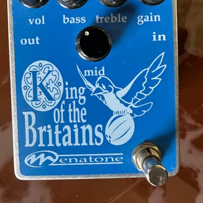 Menatone King of the Britains (Original 5-Knob Handwired) - Mint w/ Box primi anni 2000 - Blu/Silver image 2