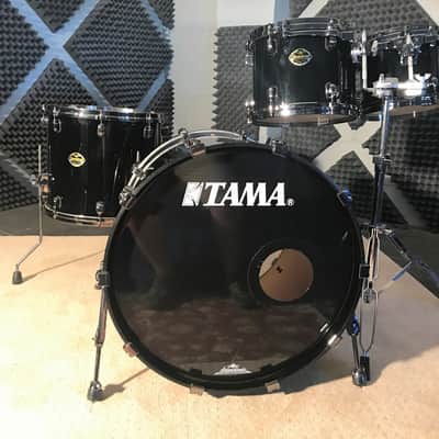 Tama Starclassic Maple 10, 12, 16, 22 Piano Black Drum Set w/Cases Made In Japan image 1