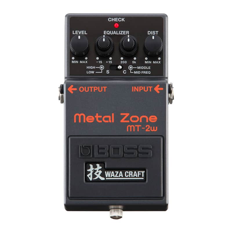 BOSS MT-2W Compact Dual-Stage Gain Circuit Analog Design Custom and Standard Mode Waza Metal Zone Pedal for Guitarist image 1