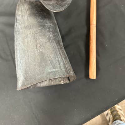 Gankogui, West African Double Bell, Large 13"x4.5", w/Beater - MINT image 3