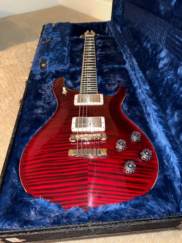 PRS Wood Library McCarty 594 - Red Tiger 10-Top, Ebony Board - 7lbs 11.5oz - Mint image 1