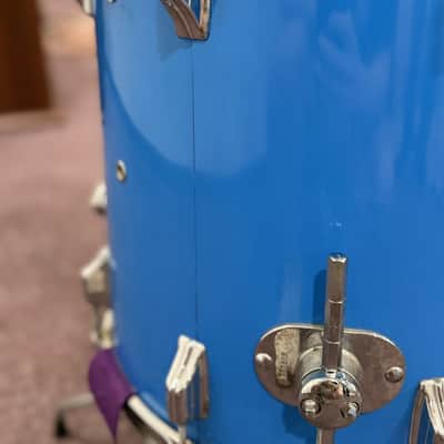 Rogers Fullerton Powertone 70s Vintage Drum Kit - Pacific Blue (22, 12, 13, 16) image 7