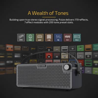 HOTONE Multifunctional Modern Bluetooth Modeling Amplifier Touch Screen Guitar Bass IR Cabinets with Multi FX Stereo Mobile APP AP-30(U.S. domestic inventory) image 4