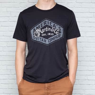 Martin 18CM0171 America's Guitar T-Shirt, Dark Grey, 3XL image 2