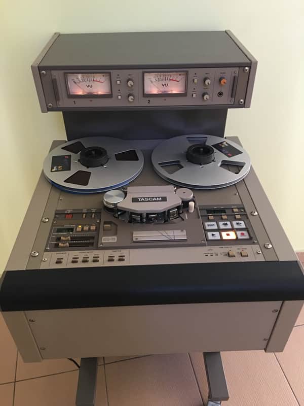 TASCAM Professional TASCAM ATR-60, on trolley, with bridge, quarter inch, two track, two channels 90s image 1