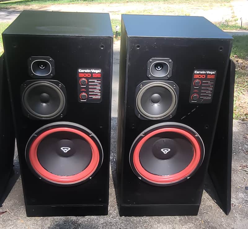 Cerwin-Vega 300SE Vintage Speakers/Monitors RESTORED PRO QUAL CAST FRAME image 1