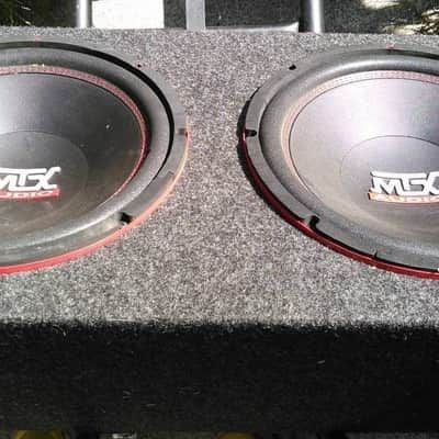 MTX Subwoofer and MTX Audio Road Thunder RTP251D Amp image 1