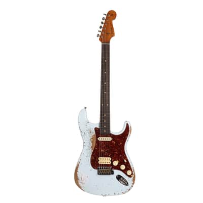 Fender Custom Shop '60s Roasted HS Stratocaster Heavy Relic Sonic Blue image 2