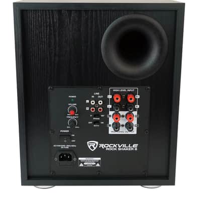 Rockville Rock Shaker 8" Inch Black 400w Powered Home Theater Subwoofer Sub image 5