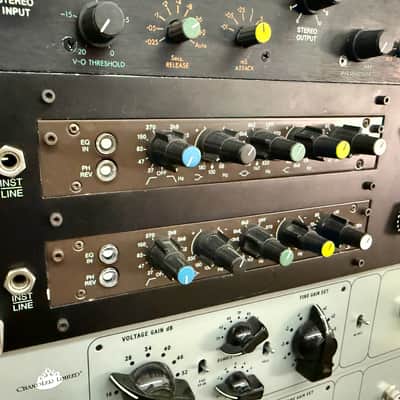 Audix 35102 Micpre EQ racked channel pair 1970 - Neve 33114 original vintage uk BBC discrete analog preamplifier image 5