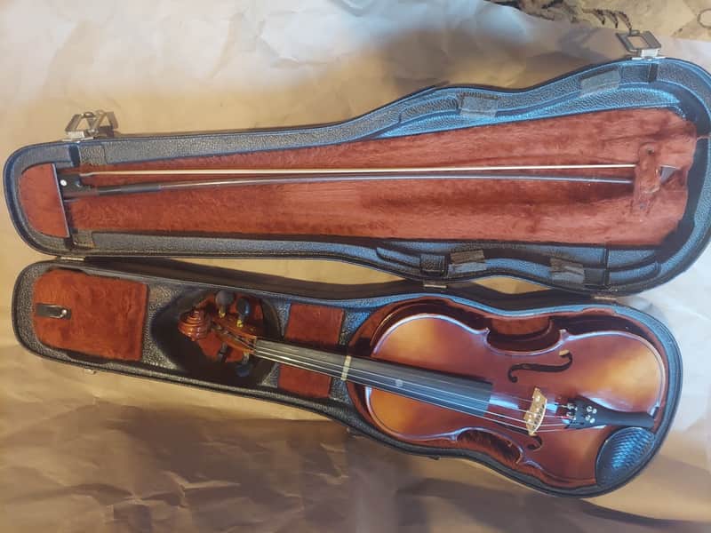 Josef Lorenz Luby Schonbach size 4/4 violin, Czech, Glasser Bow image 1