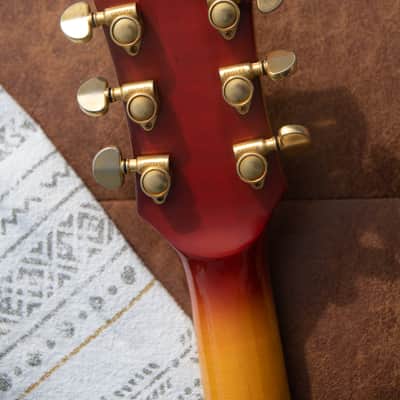 Vintage 1976 Greco EG-1000 (EG1000R) Les Paul Custom Reissue - Cherry Sunburst w Ebony Fingerboard & Rare U-3000 Pickups - Made In Japan - Pro Set Up w Perfect Frets/Action/Intonation image 5