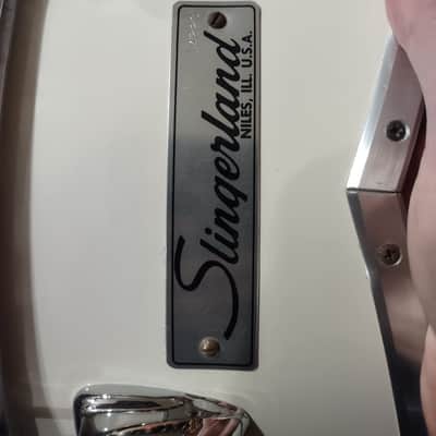 Slingerland 15" Cutaway Marching Tenor Tom Quad - White image 3