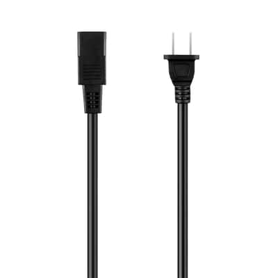 2-Prong Square Ac Power Cord Cable Lead Replacement For Roland Alpha Juno 1 & 2 106 D10 D50 Synth - 2.4M / 8Ft Long Cord