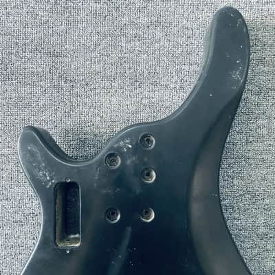 Black 5 or 6 String Bass Body for DIY Electronics Build image 8