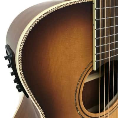 Alvarez AFH600CESHB Artist Herringbone Series Folk/OM Acoustic-Electric Guitar image 3